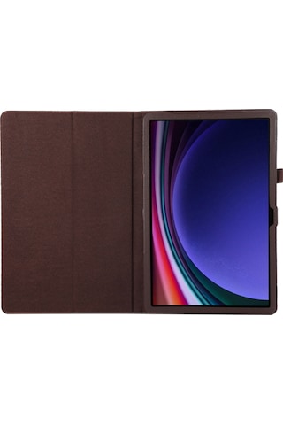 Samsung Galaxy Uyumlu Tab S9 Litchi Dokulu Deri Tablet Kılıfı