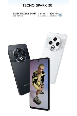 Yenilenmiş Tecno Spark 30 8 GB 256 GB B Kalite (12 Ay Garantili)