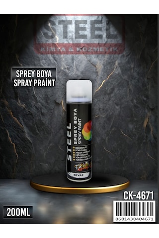 Sprey Boya Beyaz 200 Ml 0001 Beyaz Sprey Boya Beyaz 200 Ml 0001 Beyaz
