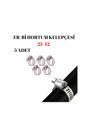 A Tipi 25-42 Mm Ayarlı Hortum Kelepçesi 5 Adet