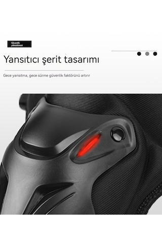 Her Mevsim İçin Motosiklet Sürüş Dizlikleri-siyah Tek Beden Herke