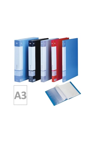 Kraf 1140 A3 Siyah Sunum Dosyası 40'lı