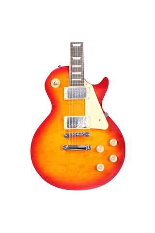 Angel Aelg250-ıbs Ice Tea Burst Elektro Gitar Lp Standart Kasa Flamed Maple Kapak Vintage Ton