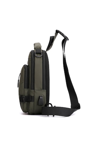 Erkekler İçin Şık Ve Pratik Çapraz Omuz Çantası, Su Geçirmez Uzay Kumaşı İle Dayanıklı, Küçük Boyutlu Rahat Sırt Çantası, Modaya Uygun Fonksiyonel Günlük Çanta Bej