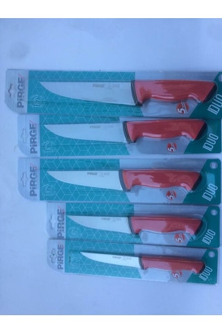 Pirge Duo Bıçak Seti Kırmızı