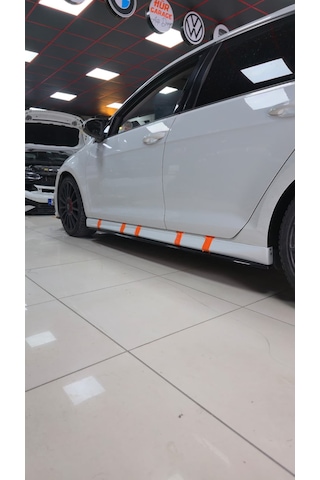 Golf 7 - 7,5 Aero Marspiyel + Lip Plastik Boyalı Lc9a Lip Parlak Siyah