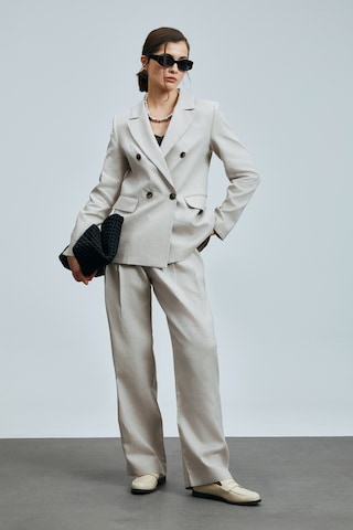 Lufian Hestıa Kadın Keten Pantolon Bej Bej 121190018100550 Bej