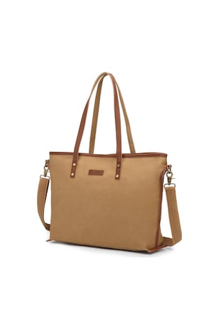 Kanvas Kumaş Kadın Omuz Çantası Smart Bags 1330 Camel