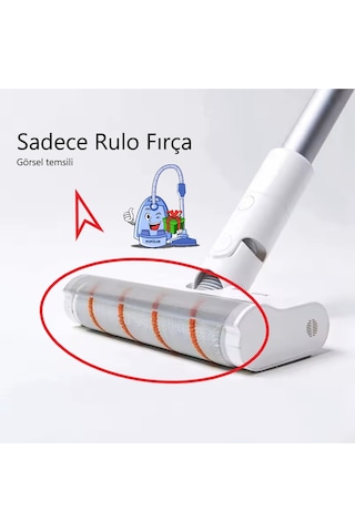 Dreame V9 V10 V11 V16 Uyumlu Soft Roller Rulo Fırça Süpürge Başlığı