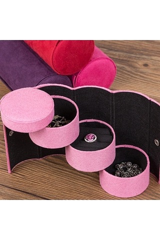 Tongxida Moda Tutucu Pembe Saklama Jl Küpe Kılıfı Düzenleyici Silindirik Bosphorus Pembe