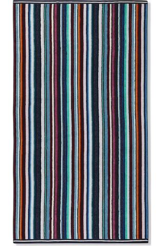 Missoni Home Csapr Plaj Havlusu, Pamuklu Havlu Kumaş , Çizgili & Zarif Mavi Standart