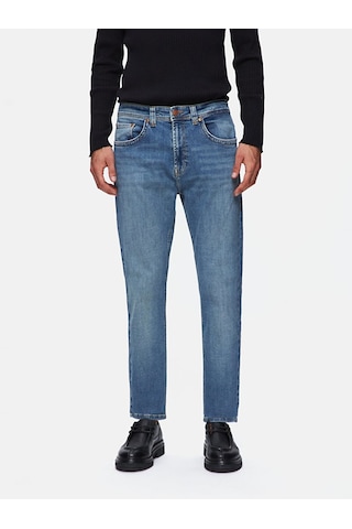 Ltb Hollywood Y Düz Paça Orta Bel Jean Pantolon 010095156916109 4114 Mavi
