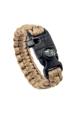 Paracord Bileklik-pusula-ateş Başlatıcı-düdük-çöl Rengi-2021 Bej