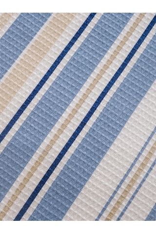Karışık Çizgili Tek Kişilik Pike 160x220 Cm Çok Renkli