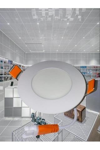 Cata Ct-5144g-5 5 Adet 3 Watt Panel Led Armatür Ct-5144 Günışığı Alüminyum Kasa Sarı