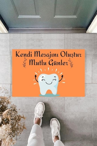 Dijital Baskı Kişiye Özel İç Kapı Dekorasyon Paspas Ps11289