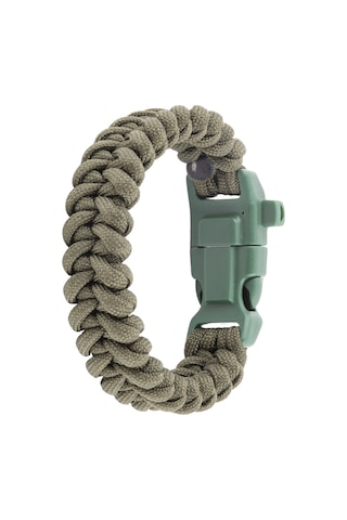 Paracord Haki Yeşil Bileklik Pusula Ateş Başlatıcı Magnezyum Çok Renkli
