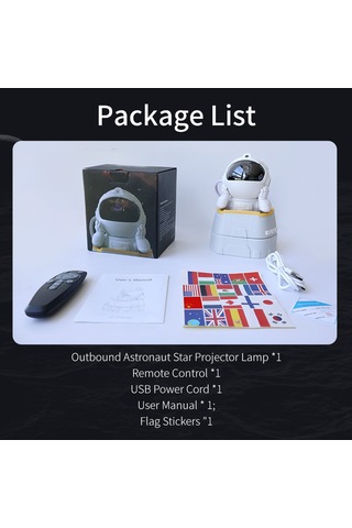 Ximistore9 Beyaz Uzaylı Projeksiyon Lambası - Bluetoothlu, Zamanlayıcı Ve Kumandalı - Yatak Odası İçin Gölgeffectli Ayak Işığı, Hediye Seçeneği