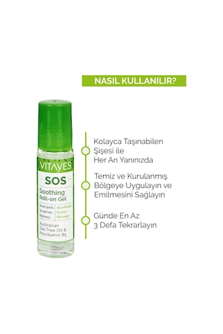 Vitayes Akne Sivilce ve Siyah Nokta Sinek Isırması Sos Doğal Çay Ağacı Serumu 3 x 10 ML