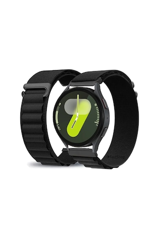 Samsung Uyumlu Galaxy Watch 6 4 5 7 Fe 40 42 44 46mm Alpine Loop Kumaş Kancalı Kordon