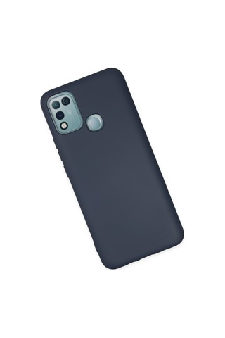 İnfinix Hot 10 Play Uyumlu Kılıf Nano İçi Kadife Silikon - Lacivert