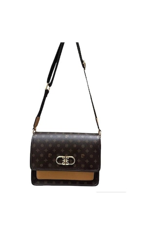 Pierre Cardin P.c Byn Cnt Pıerre Cardın Monogram Desenli Büyük Boy Kadın Ayarlanabilir Askı Detalı Çanta 001