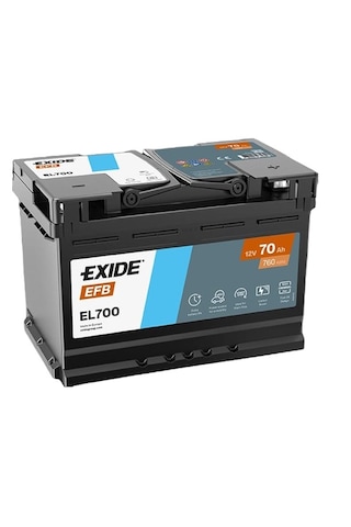 Exide 70 Ah EFB Start Stop 760 A(EN) Akü 2025 Üretim