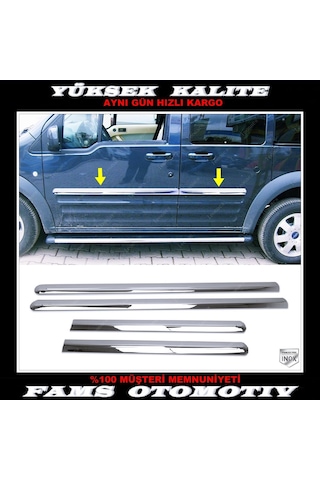 Ford Connect Krom Yan Kapı Çıtası 4 Kapı 2002-2014 P. Çelik