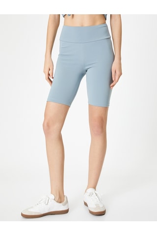Koton Spor Biker Tayt Yüksek Bel Slim Fit Mavi 4sak40134nk