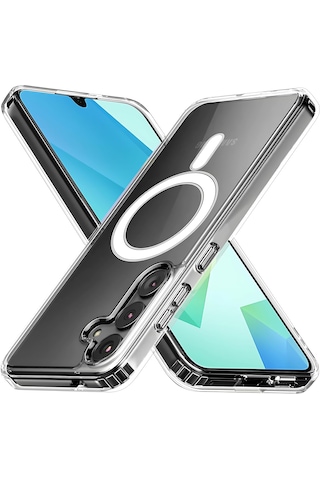 Samsung Galaxy Uyumlu A26 Kılıf Magsafe Özellikli Darbe Emici Şeffaf