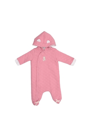 Mammaramma Winter Collection Dışı İçi Pamuklu Dolgulu Kışlık Astronot Tulum Kozmonot Tulum Pembe 6-9 Ay Çok Renkli