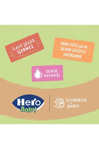 Hero Baby 5 Tahıllı Sütsüz Kaşık Mama 200g