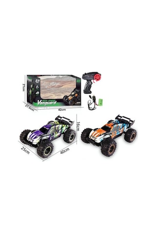9010-5f 1:10 Kumandalı 40 Cm Şarjlı Dev Off-road Araba 15km/h Hızlı, 2.4ghz Rc Arazi Aracı - Çok Renkli