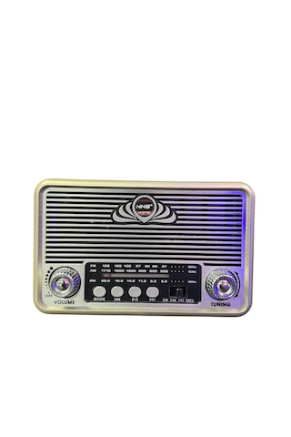 Nns NS-6675 USB - TF Kart - FM Retro Fenerli Bluetooth Hoparlör Portatif Radyo