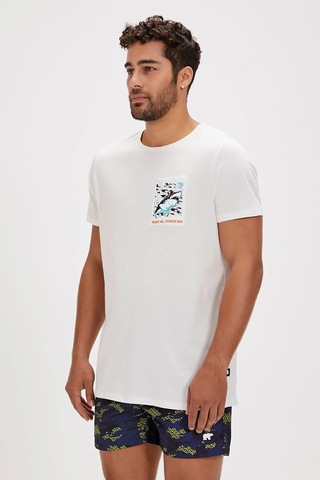 Bad Bear Francıs T-shırt Beyaz Erkek Tshirt Siyah