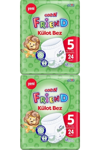 Goon Friend Külot Bebek Bezi 5 Numara  12-17 KG Junior 48 Adet 2'li