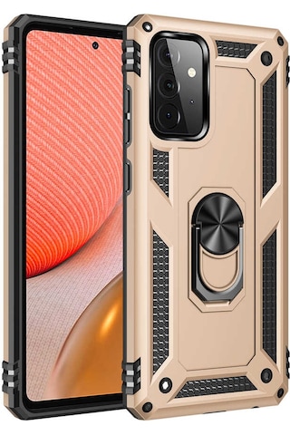 Zore Galaxy Uyumlu A72 Kılıf Msra Vega Kapak - Gold Gold