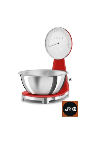 Smeg 50's Style Retro Kırmızı Analog Mutfak Tartısı Ksf01rdww Kırmızı