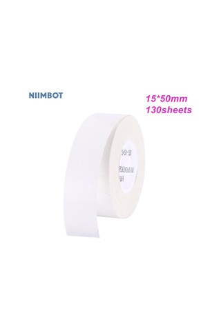 Dofolink Termal Etiket Kağıdı 15x50mm Beyaz, Otomatik Yapıştırıcı, Suya Yağa Dayanıklı, Mürekkep Gerektirmeyen, Ev Ofis Market Kullanıma Uygun 130 Adet 1 Rulo