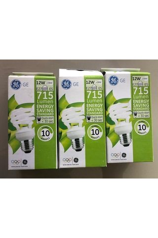 6 Adet General Elc. E 27 Tasarruflu Lamba 12w 58w 715 Lümen 27