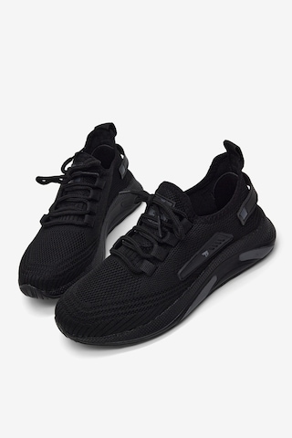 Tonny Black Esnek Konforlu Rahat Kalıp Spor Ayakkabı Unisex Siyah Ayakkabı Tbtklc040
