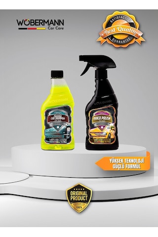 Wöbermann 2'li Araba Oto Hızlı Yıkama Şampuan Ve Cila Seti