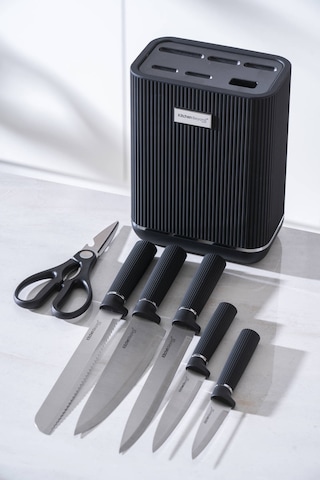 Cooper 7 Parça Bıçak Seti Siyah