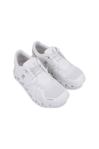 On Kadın Tekstil Beyaz Sneakers & Spor Ayakkabı Cloud 6 Z Whıte/whıte Beyaz