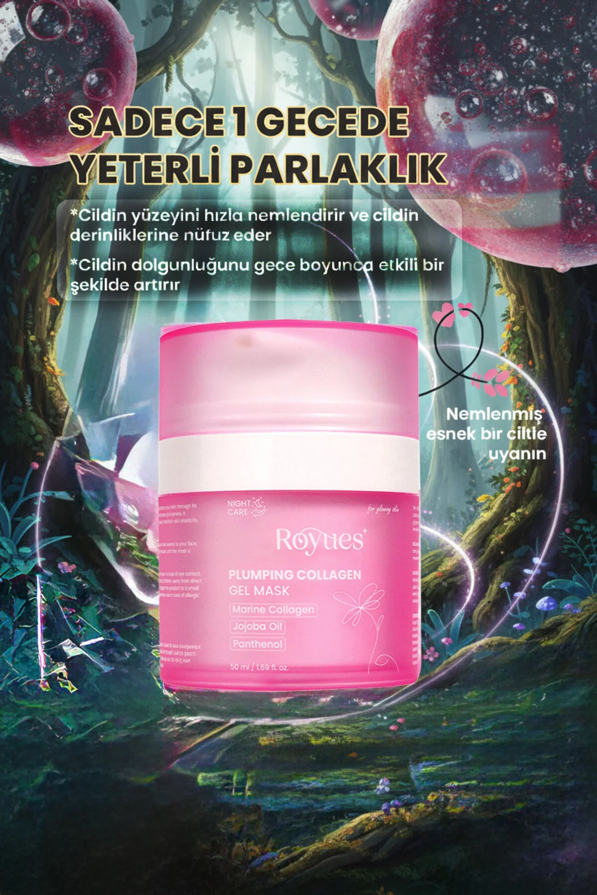 Collagen Night Wrapping Mask 50ml Soyulabilir Jel Maske