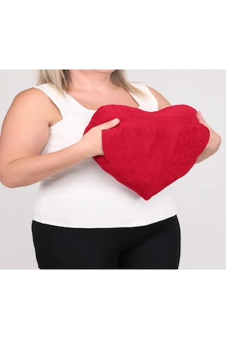 Ozclife Premium Cepli Kalp Yastığı - Kırmızı