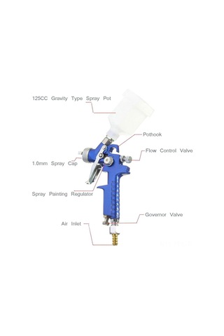 Padalink 1.0mm Açıkçık Pnömatik Otomobil Boya Sprey Aleti - Yüksek Buharlaşma, Ergonomik Tasarım, 50 Psi Çalışma Basıncı