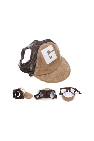 Xindoker Yaz Güneşliği İçin Köpek Şapkası - Ayarlanabilir, Nefes Alabilir Ağ, G Harfli