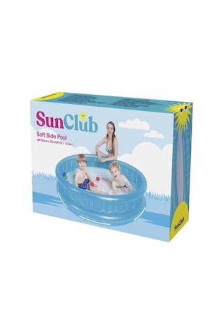 Sunclub Mavi Yuvarlak Havuz 155 x 32CM 51004 Çok Renkli