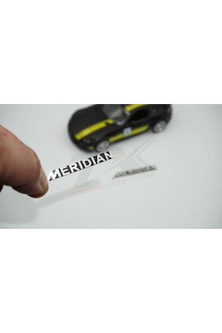 Meridian Logo Hoparlör Krom Metal 3M Logo Amblem 2 Li Set N11.2801